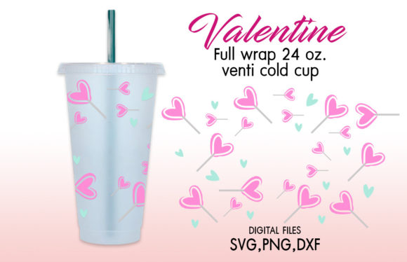 Candy Heart Valentine Graphics for Crafts