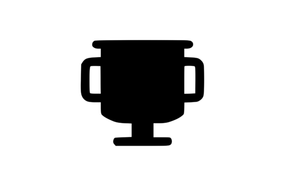 Dingbat Icon Glyph Cup Trophy Graphics for Crafts