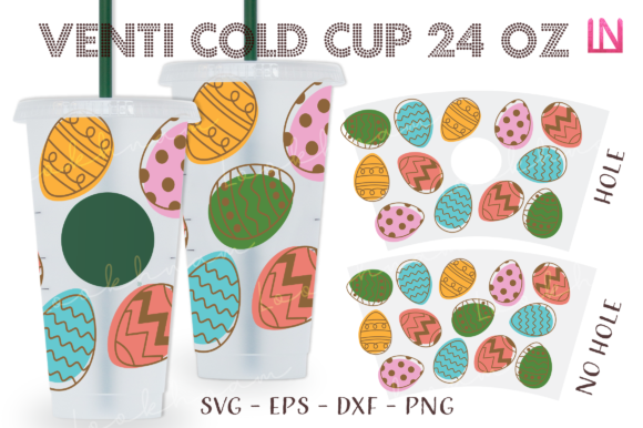 Easter Eggs Seamless 24 Oz Venti Cup