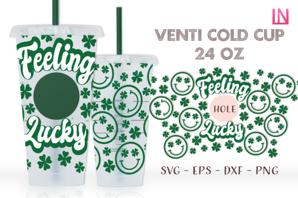 Feeling Lucky Smiley Face Graphics for Crafts