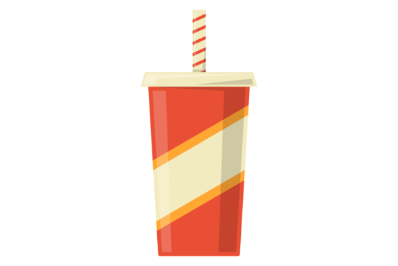 Soda Takeaway Drink Icon. Cartoon Dispos — Graphics & Illustrations